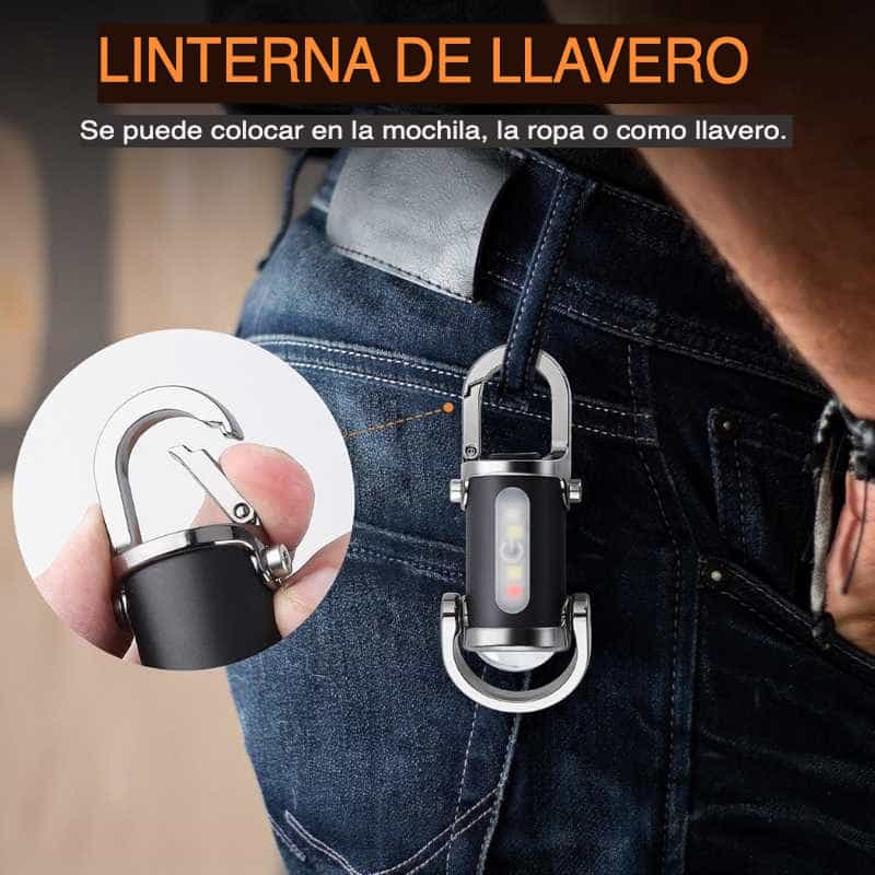 Llavero de Emergencia 3 en 1: Luz y Batería Portátil