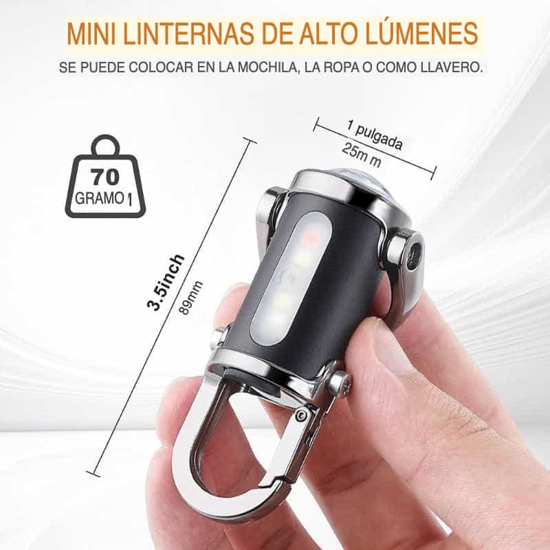 Llavero de Emergencia 3 en 1: Luz y Batería Portátil