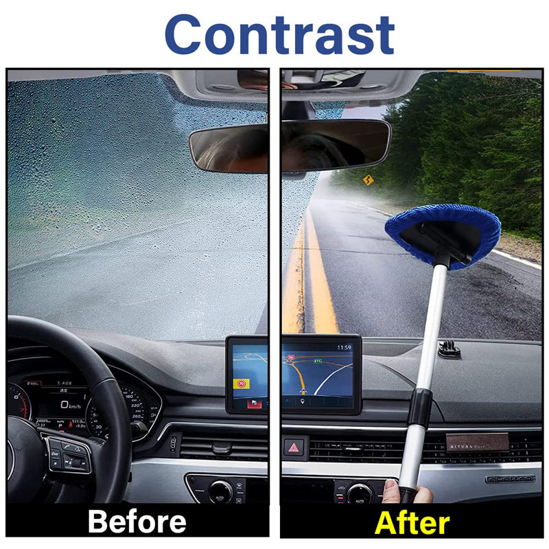 Kit de Herramientas para Limpiar Parabrisas de Auto – Extensible y Rotativo 180°