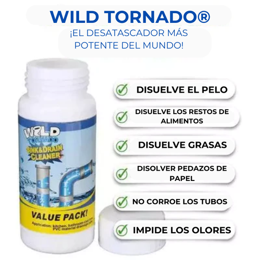 WILD TORNADO DESTAPADOR DE CAÑERIAS 3X1