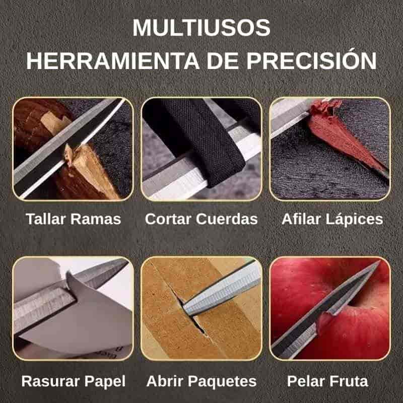 💥Nivel profesional🔥Navaja portátil desmontable con llavero - PLATA
