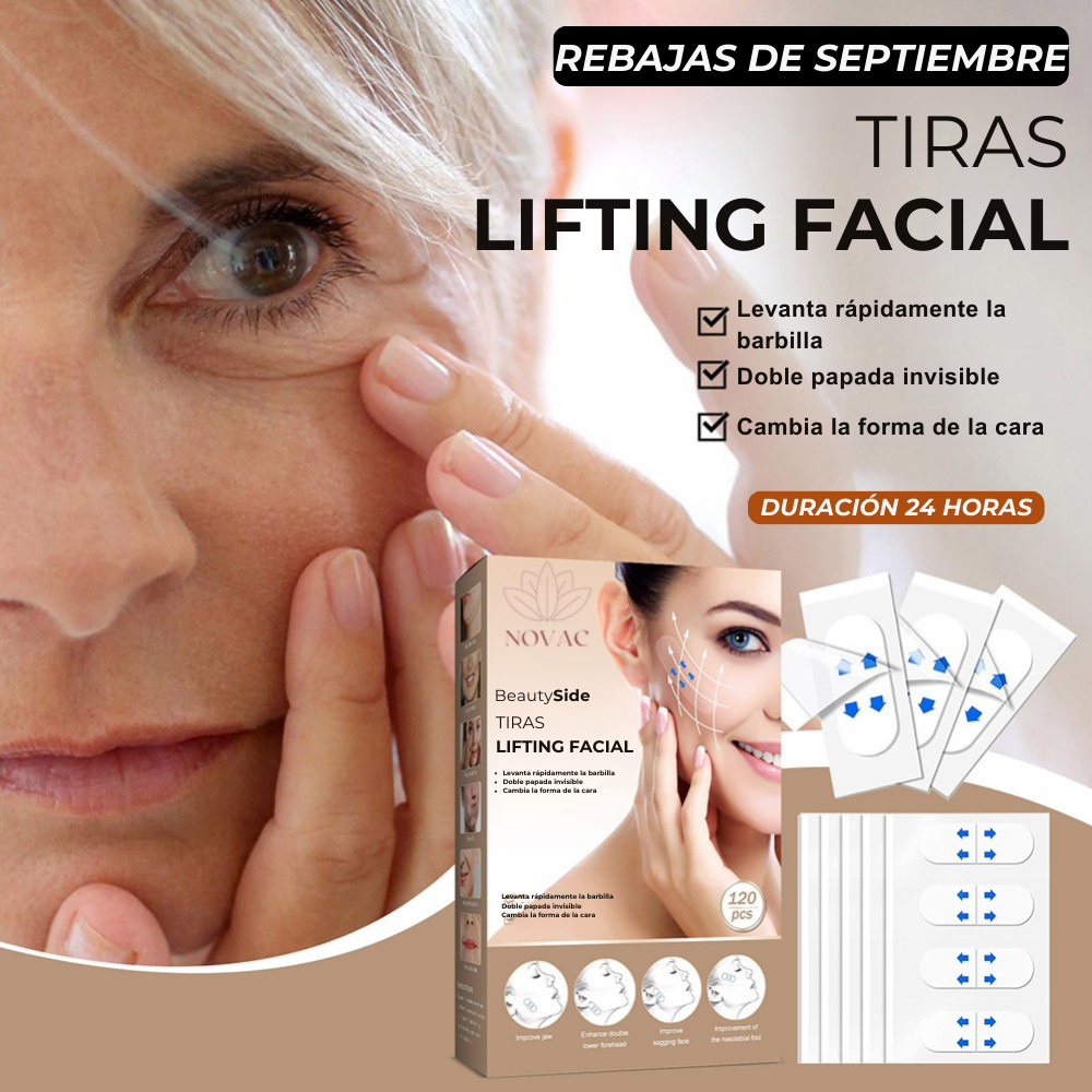 (PACK 100 Unidades) Tiras de Lifting facial efecto Natural "Buena Cara" l BeautySide™