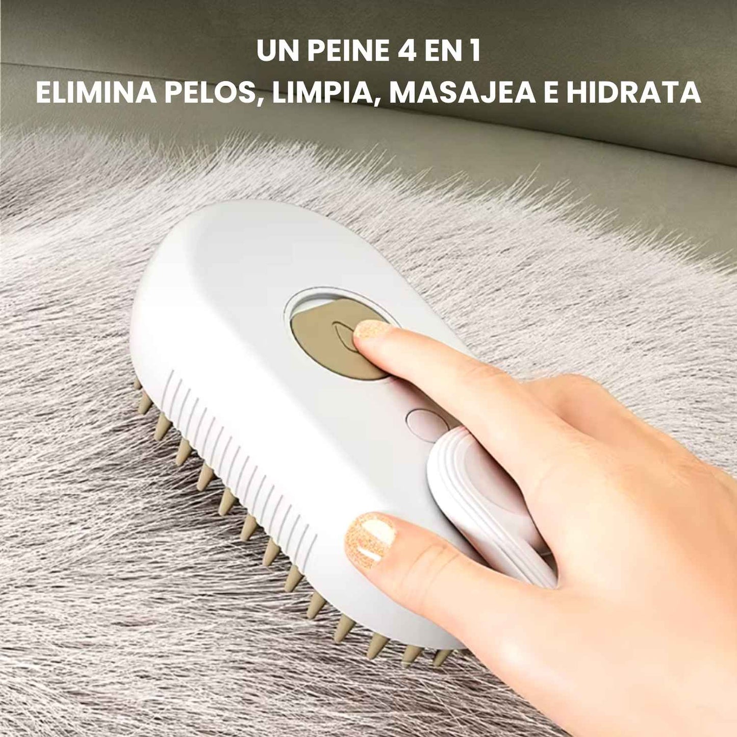 VAPOPELO - El cepillo de vapor que desenreda, limpia e hidrata el pelaje de tu gato en un solo paso