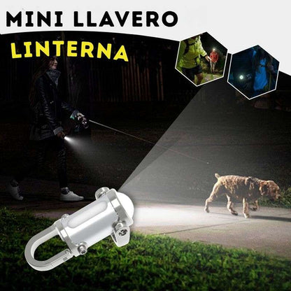 🔋🔑 Mini Cargador Portátil Llavero – Linterna LED Recargable 💡 Súper Brillante 🌟 e Impermeable 💦