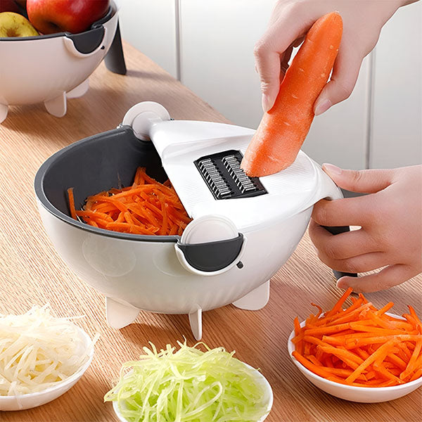 Cortador de Verduras 9 en 1 con cesta para escurrir | SORTEX