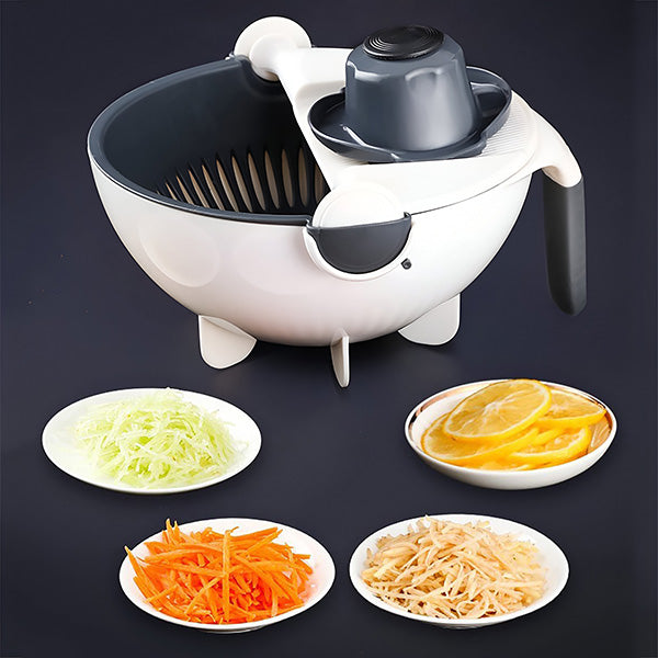 Cortador de Verduras 9 en 1 con cesta para escurrir | SORTEX