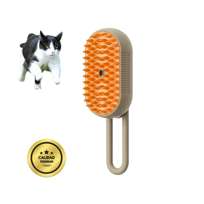 VAPOPELO - El cepillo de vapor que desenreda, limpia e hidrata el pelaje de tu gato en un solo paso