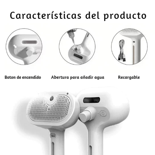 PetMaster™ Cepillo vapor de masaje para mascota 3 en 1