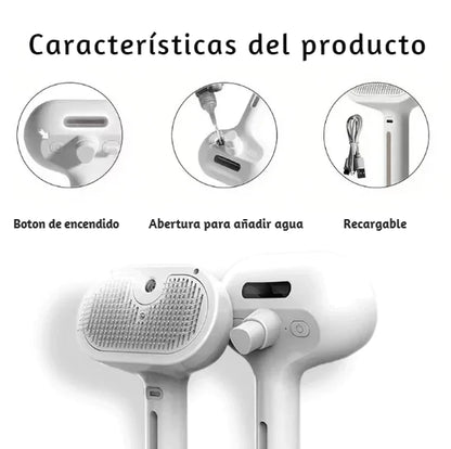 PetMaster™ Cepillo vapor de masaje para mascota 3 en 1