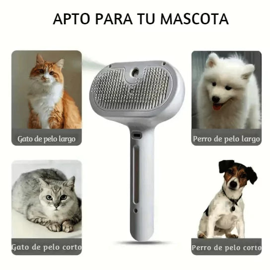 PetMaster™ Cepillo vapor de masaje para mascota 3 en 1