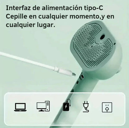 PetMaster™ Cepillo vapor de masaje para mascota 3 en 1