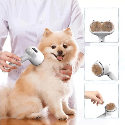 PetMaster™ Cepillo vapor de masaje para mascota 3 en 1