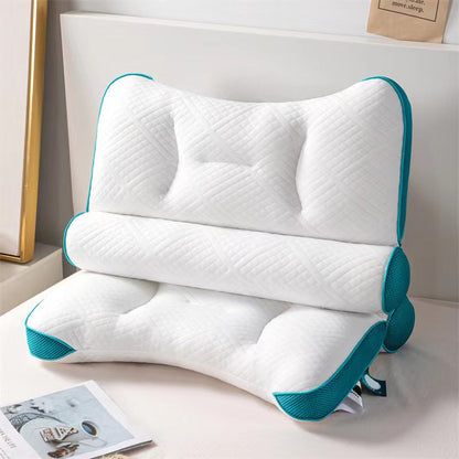 Diseño integrado de zona cómoda para dormir almohada de plumas de ganso - Color azul