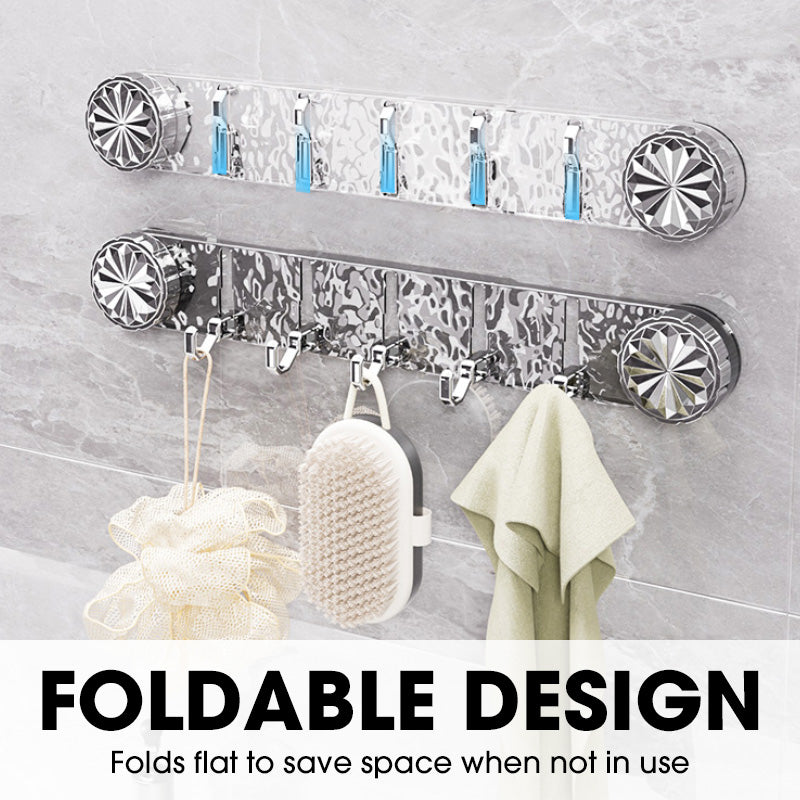 Organizador multifuncional y elegante con ganchos para colgar en la pared