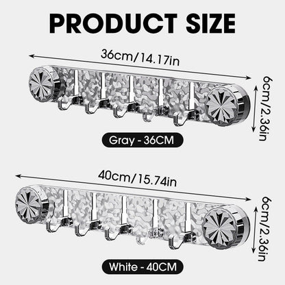 Organizador multifuncional y elegante con ganchos para colgar en la pared