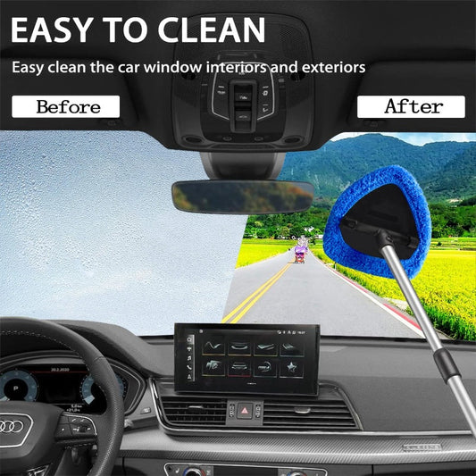Kit de Herramientas para Limpiar Parabrisas de Auto – Extensible y Rotativo 180°
