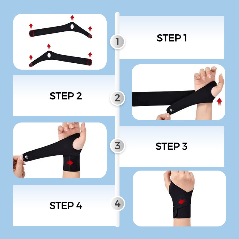 Muñequera de compresión elástica -  Mano Derecha + Mano Izquierda gratis 🔥