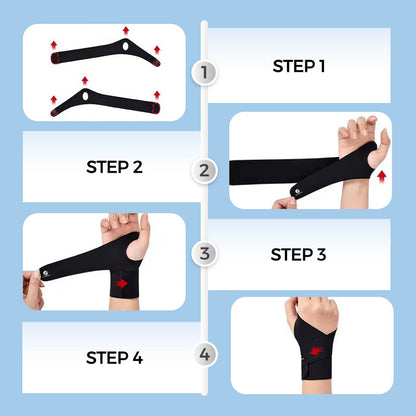 Muñequera de compresión elástica -  Mano Derecha + Mano Izquierda gratis 🔥